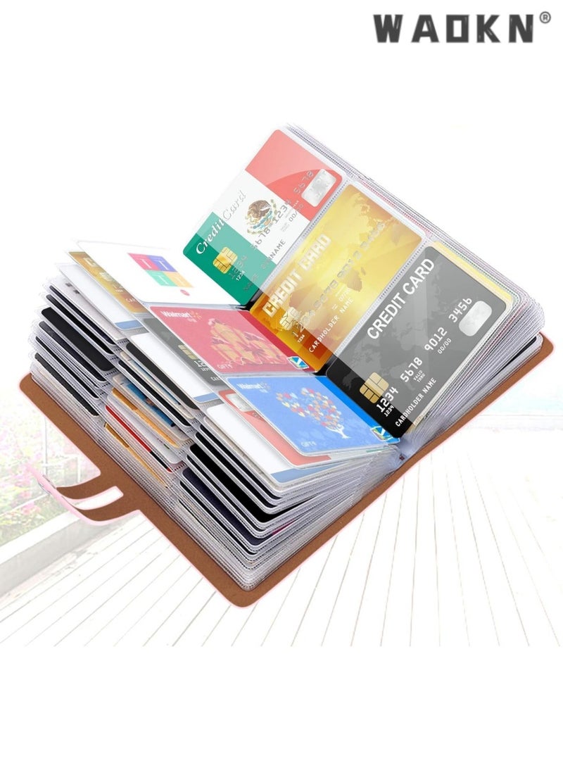 دبليو أيه أو كي أن بطاقة الائتمان كليب ، منظم بطاقة الأعمال بطاقة الائتمان حامي ، مع 96 فتحة بطاقة وتتفاعل محمية بطاقة الأعمال كليب ، وتستخدم لإدارة البطاقات المختلفة الخاصة بك لمنع فقدان أو تلف ( الوردي ) - Image 4